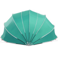 Produktbild för Poolkupol 592 x 590 x 275 cm 185T polyester med PU-beläggning