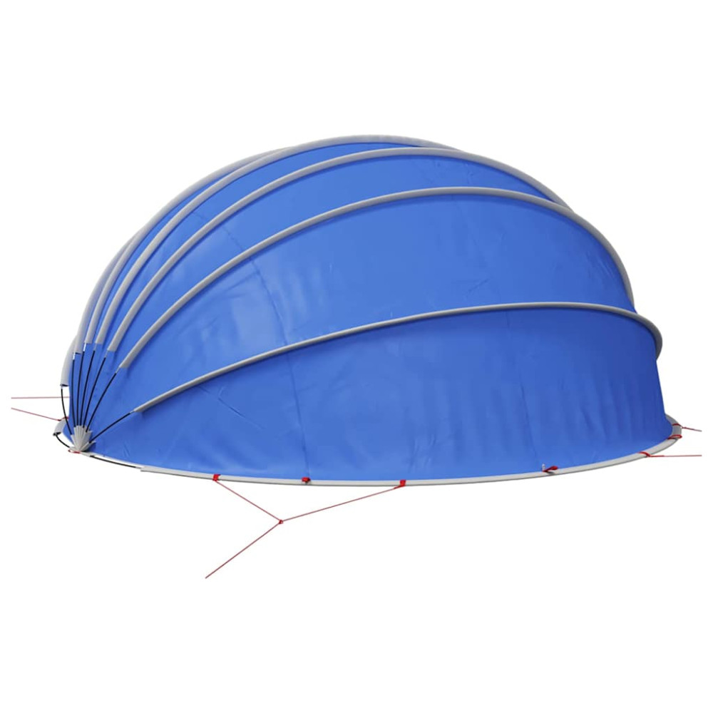 Produktbild för Poolkupol 592 x 590 x 275 cm 185T polyester med PU-beläggning