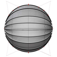 Produktbild för Poolkupol Svart 592 x 590 x 275 cm