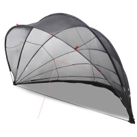 Produktbild för Poolkupol Svart 592 x 590 x 275 cm