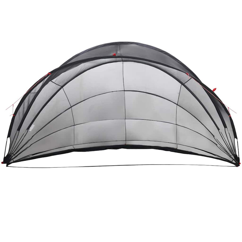 Produktbild för Poolkupol Svart 592 x 590 x 275 cm