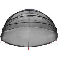 Produktbild för Poolkupol Svart 592 x 590 x 275 cm