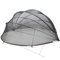 Produktbild för Poolkupol Svart 592 x 590 x 275 cm