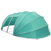 Produktbild för Pooltält Dome 538 x 440 x 204 cm Azurblå