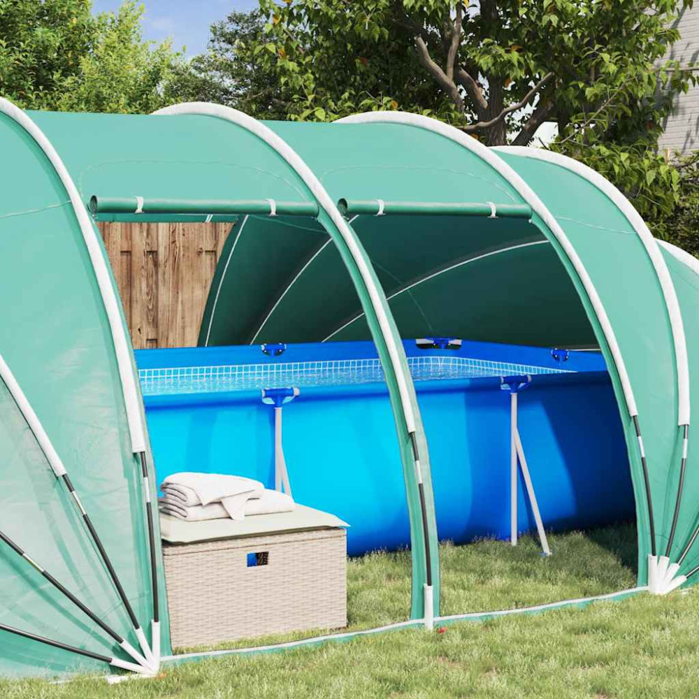 Produktbild för Pooltält Dome 538 x 440 x 204 cm Azurblå