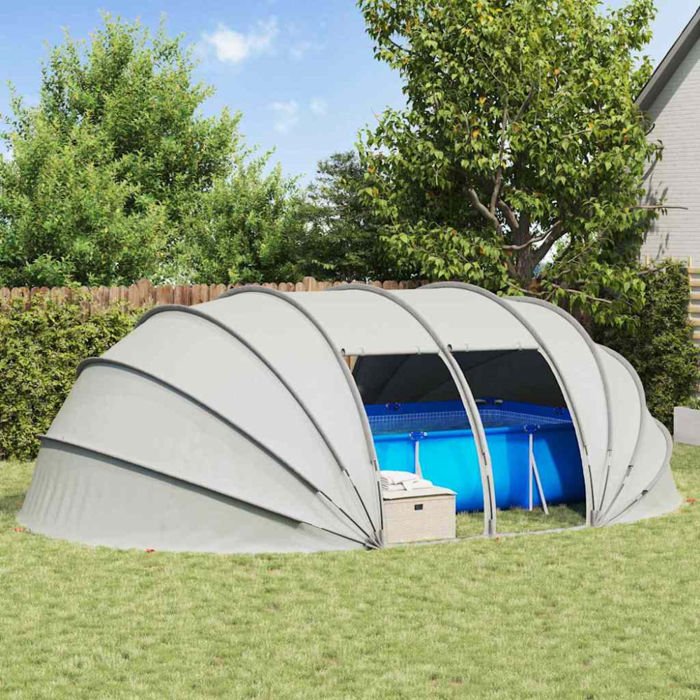 Produktbild för Pooltält Dome Grå 538 x 440 x 204 cm