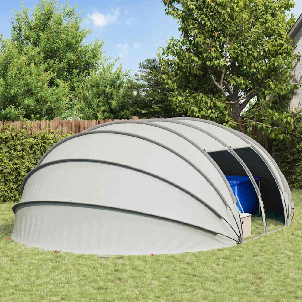 Produktbild för Pooltält Dome Grå 538 x 440 x 204 cm