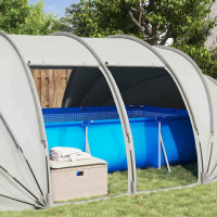 Produktbild för Pooltält Dome Grå 538 x 440 x 204 cm