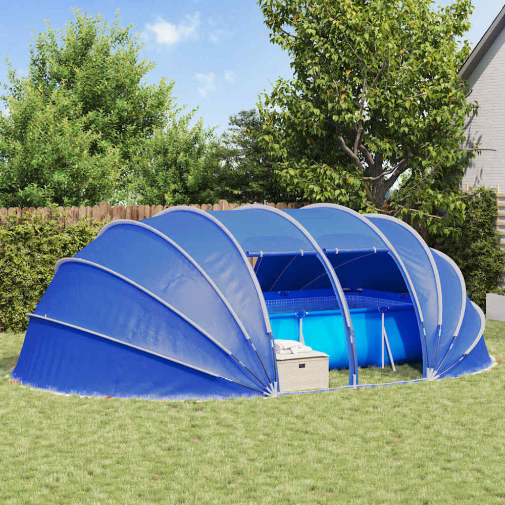 Produktbild för Pooltält Dome 640 x 432 x 205 cm Havgrön