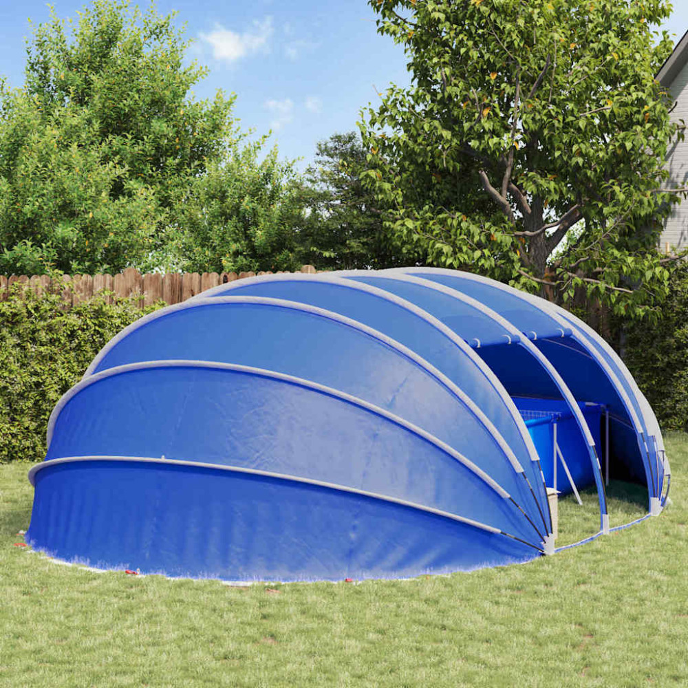 Produktbild för Pooltält Dome 640 x 432 x 205 cm Havgrön