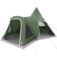 Produktbild för Tält för 5 personer med tak med lagring Grön 545 x 450 x 295 cm