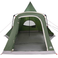 Produktbild för Tält för 5 personer med tak med lagring Grön 545 x 450 x 295 cm
