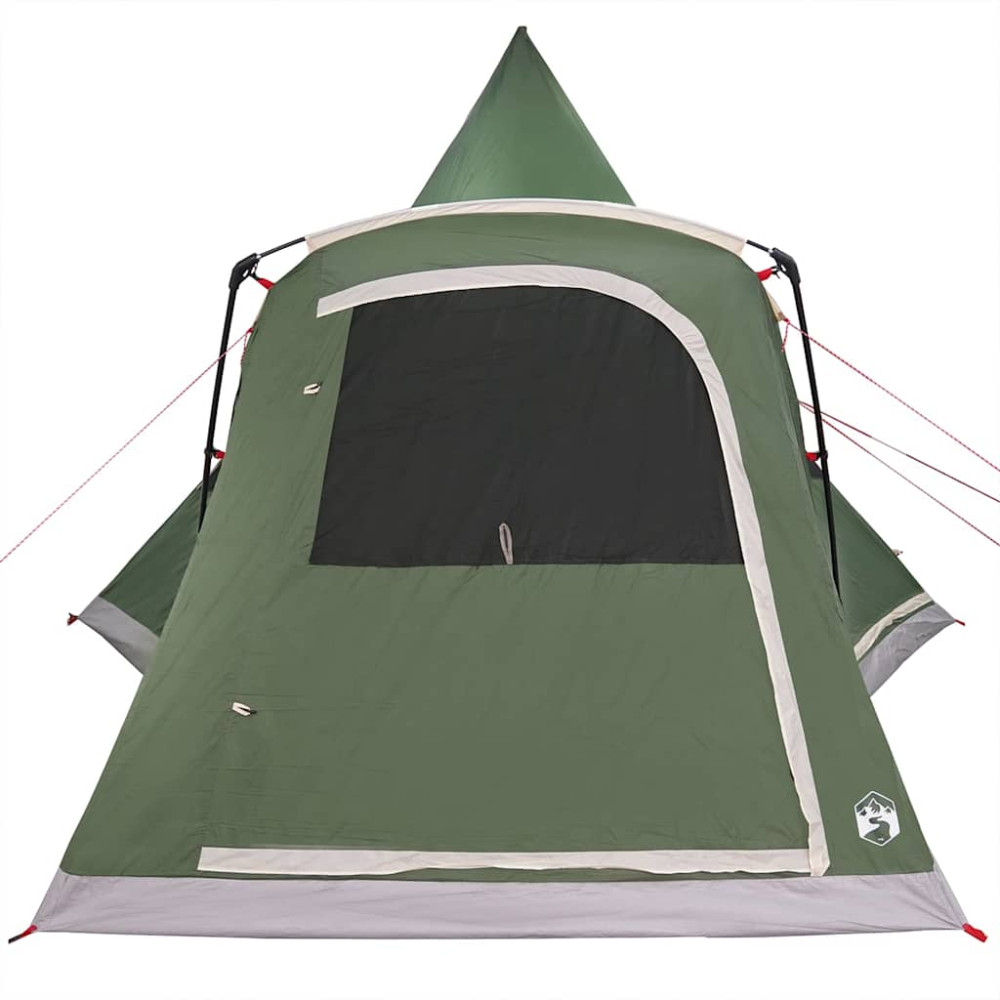 Produktbild för Tält för 5 personer med tak med lagring Grön 545 x 450 x 295 cm