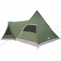 Produktbild för Tält för 5 personer med tak med lagring Grön 545 x 450 x 295 cm