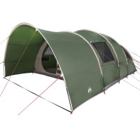 Produktbild för Tunnel tält för 8 personer med tak Grön 710 x 460 x 245 cm