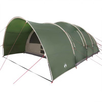 Produktbild för Tunnel tält för 8 personer med tak Grön 710 x 460 x 245 cm
