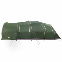 Produktbild för Tunnel tält för 8 personer med tak Grön 710 x 460 x 245 cm