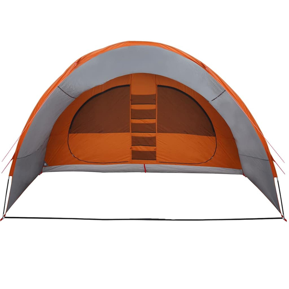 Produktbild för Tunnel tält för 8 personer Grå och orange 710 x 460 x 245 cm