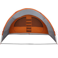 Produktbild för Tunnel tält för 8 personer Grå och orange 710 x 460 x 245 cm