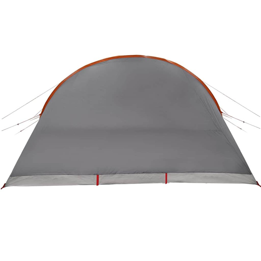 Produktbild för Tunnel tält för 8 personer Grå och orange 710 x 460 x 245 cm