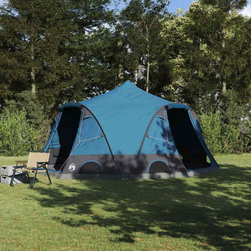 vidaXL Dome Tält 4-Personer med tak med lagring Blå 505 x 450 x 248 cm