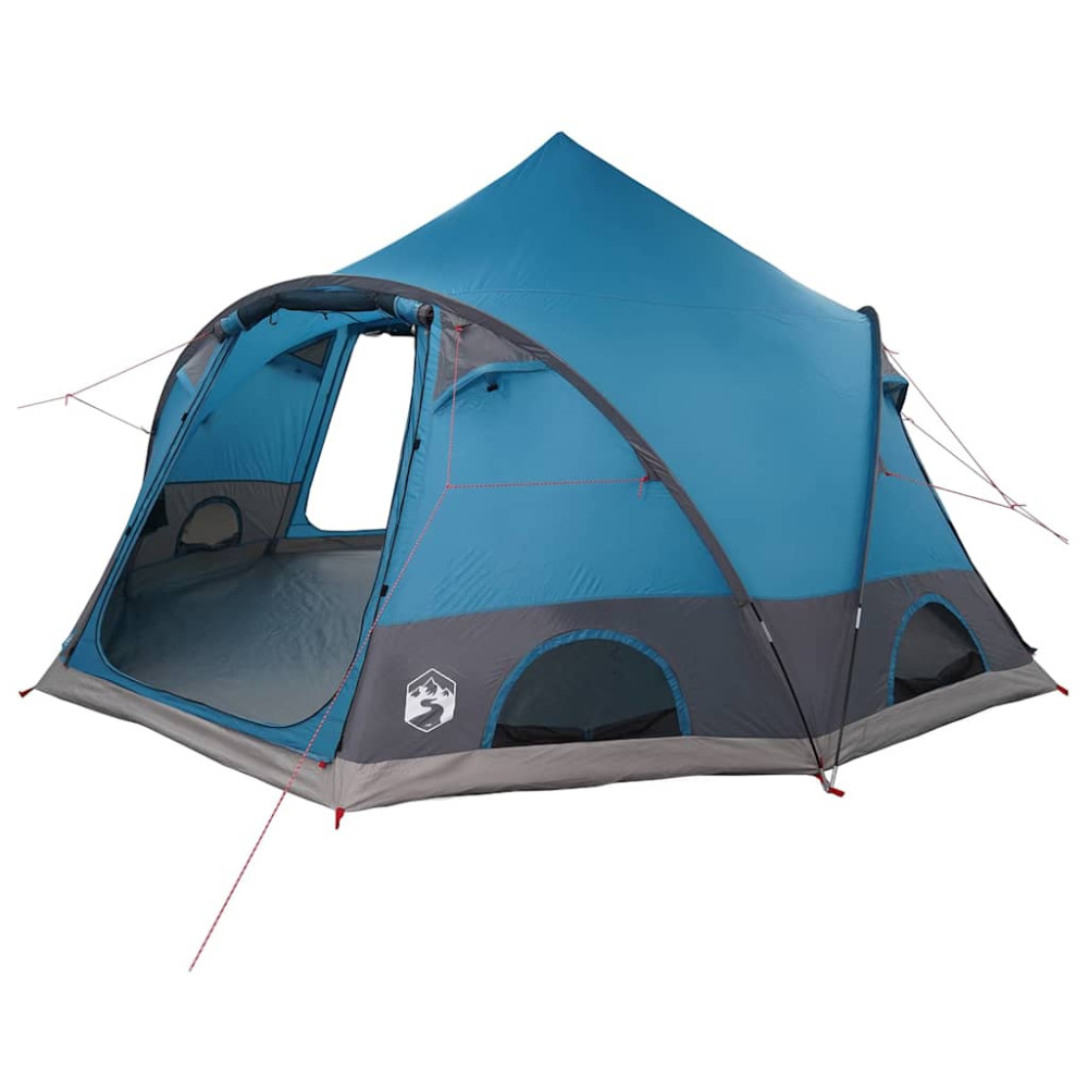 Produktbild för Dome Tält 4-Personer med tak med lagring Blå 505 x 450 x 248 cm