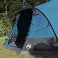 Produktbild för Dome Tält 4-Personer med tak med lagring Blå 505 x 450 x 248 cm
