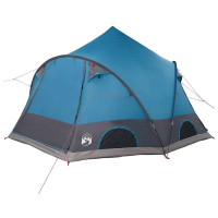Produktbild för Dome Tält 4-Personer med tak med lagring Blå 505 x 450 x 248 cm