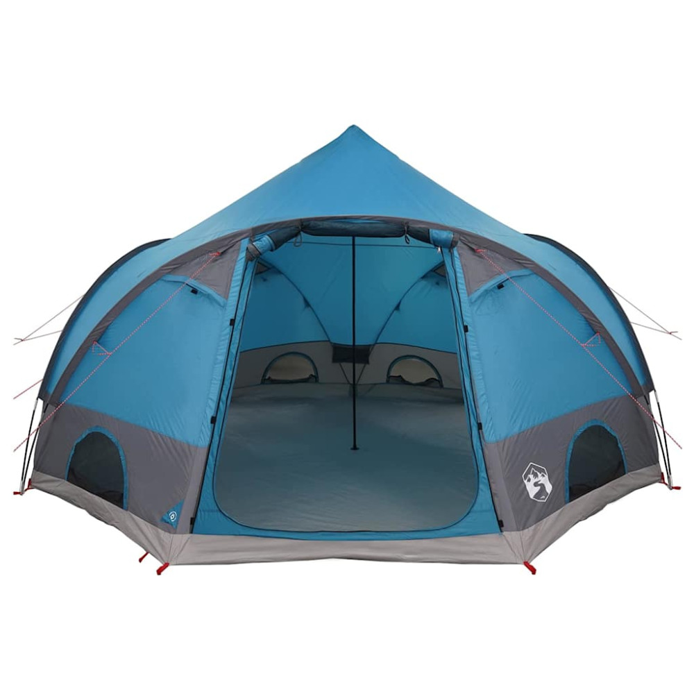 Produktbild för Dome Tält 4-Personer med tak med lagring Blå 505 x 450 x 248 cm
