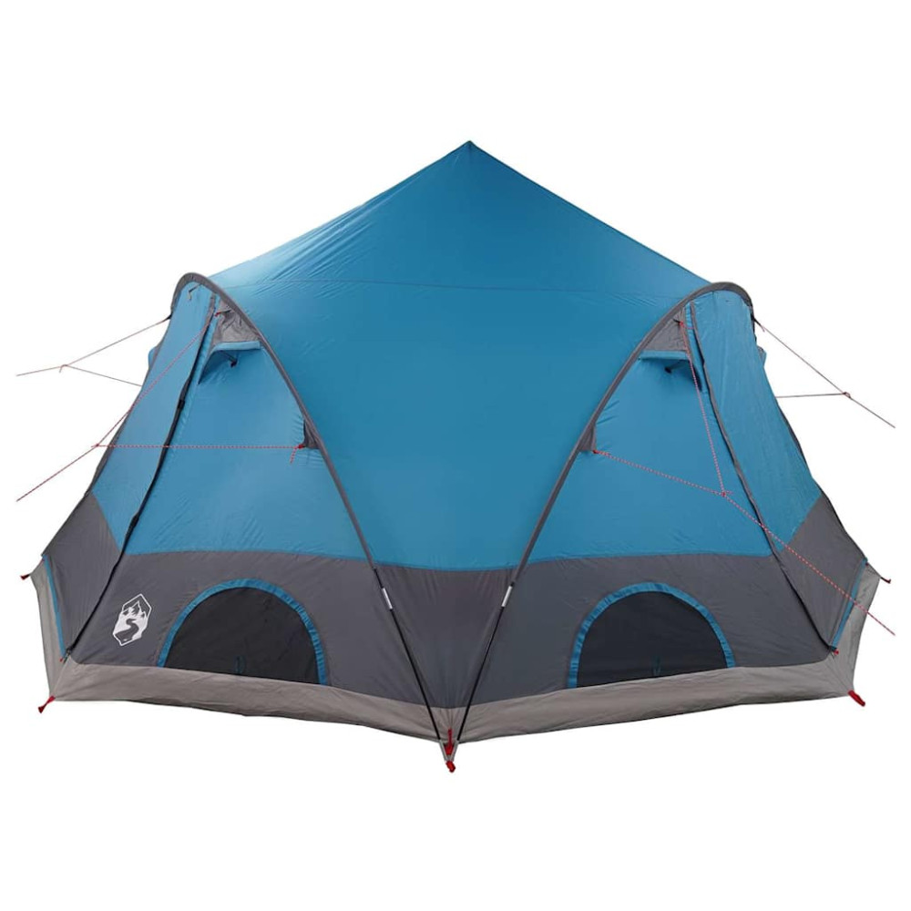 Produktbild för Dome Tält 4-Personer med tak med lagring Blå 505 x 450 x 248 cm