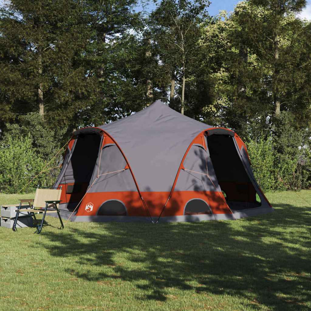 Produktbild för Dome Tält 4-Personer med tak Grå och orange 505 x 450 x 248 cm