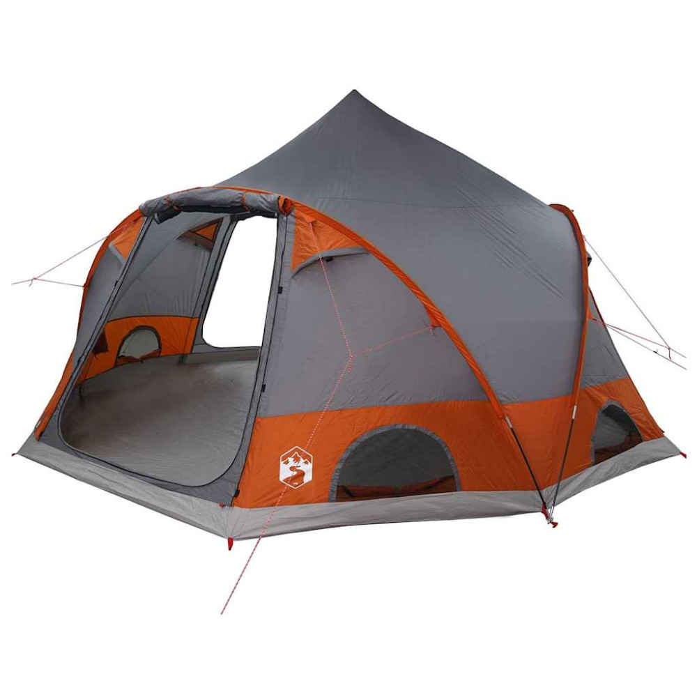 Produktbild för Dome Tält 4-Personer med tak Grå och orange 505 x 450 x 248 cm