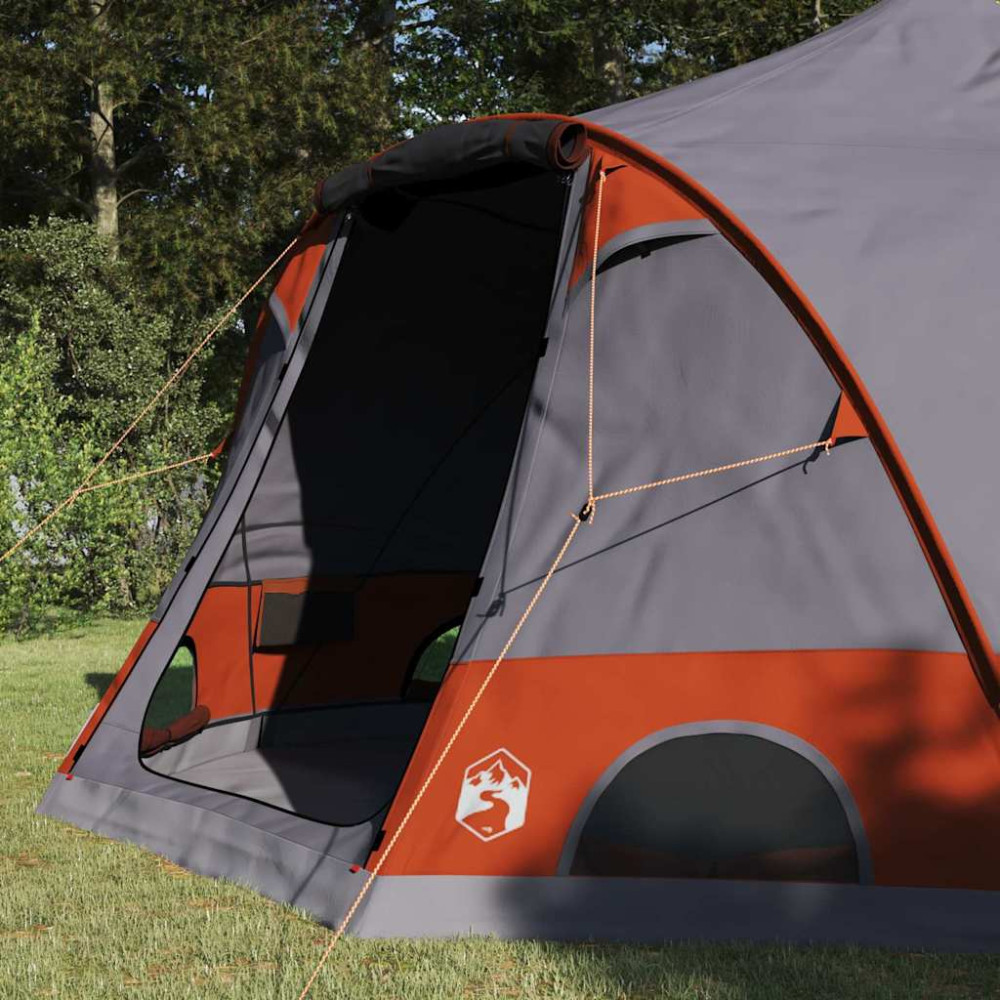 Produktbild för Dome Tält 4-Personer med tak Grå och orange 505 x 450 x 248 cm