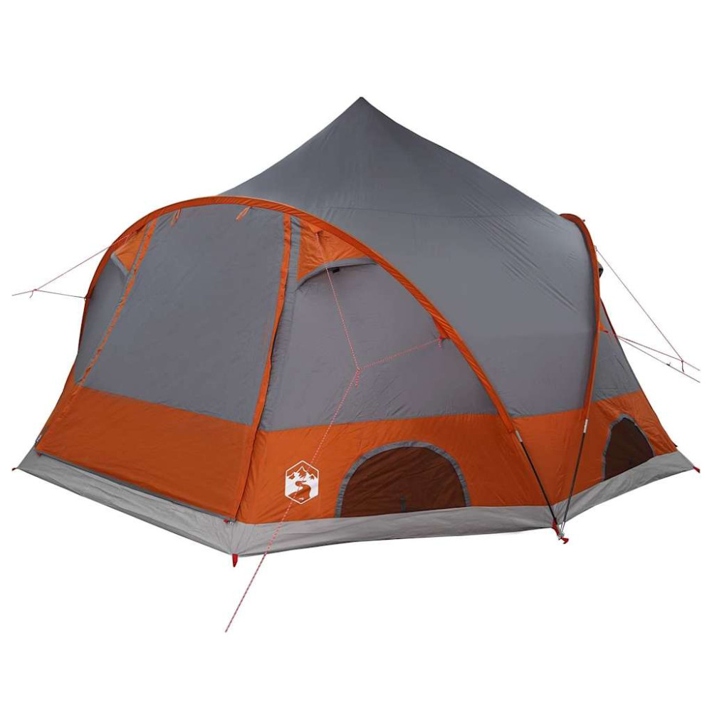 Produktbild för Dome Tält 4-Personer med tak Grå och orange 505 x 450 x 248 cm
