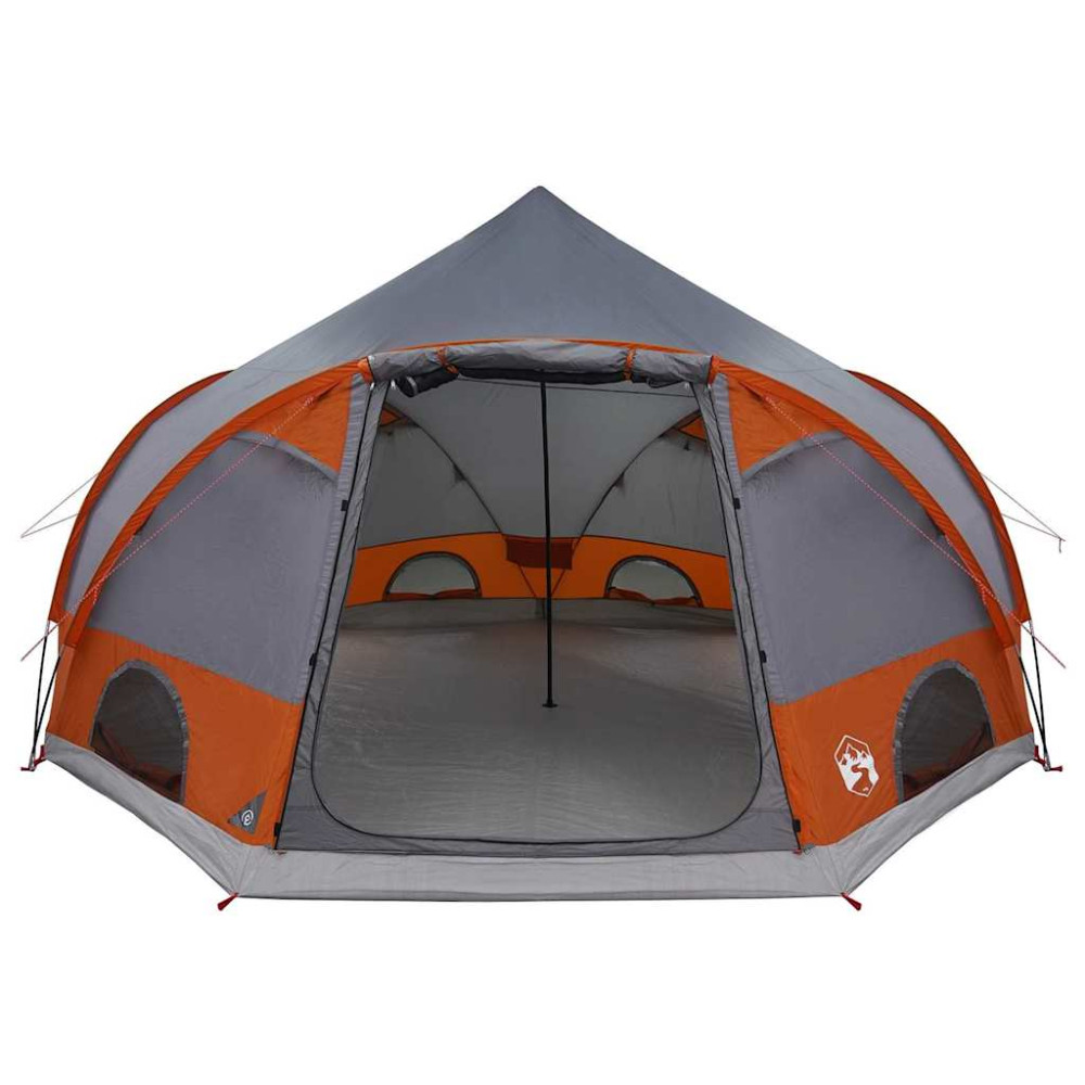 Produktbild för Dome Tält 4-Personer med tak Grå och orange 505 x 450 x 248 cm