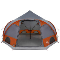 Produktbild för Dome Tält 4-Personer med tak Grå och orange 505 x 450 x 248 cm
