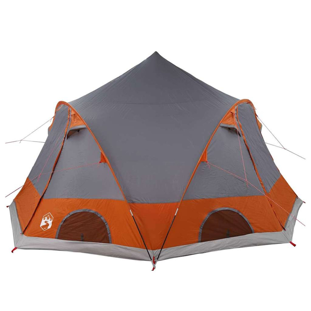 Produktbild för Dome Tält 4-Personer med tak Grå och orange 505 x 450 x 248 cm