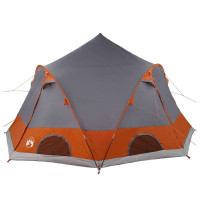 Produktbild för Dome Tält 4-Personer med tak Grå och orange 505 x 450 x 248 cm