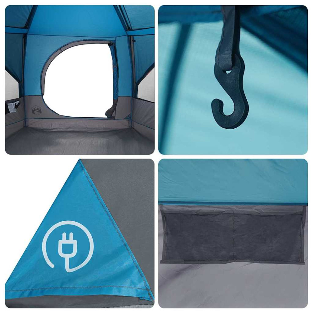 Produktbild för Cabin Tält 7-Personer med tak Blå 400 x 350 x 212 cm