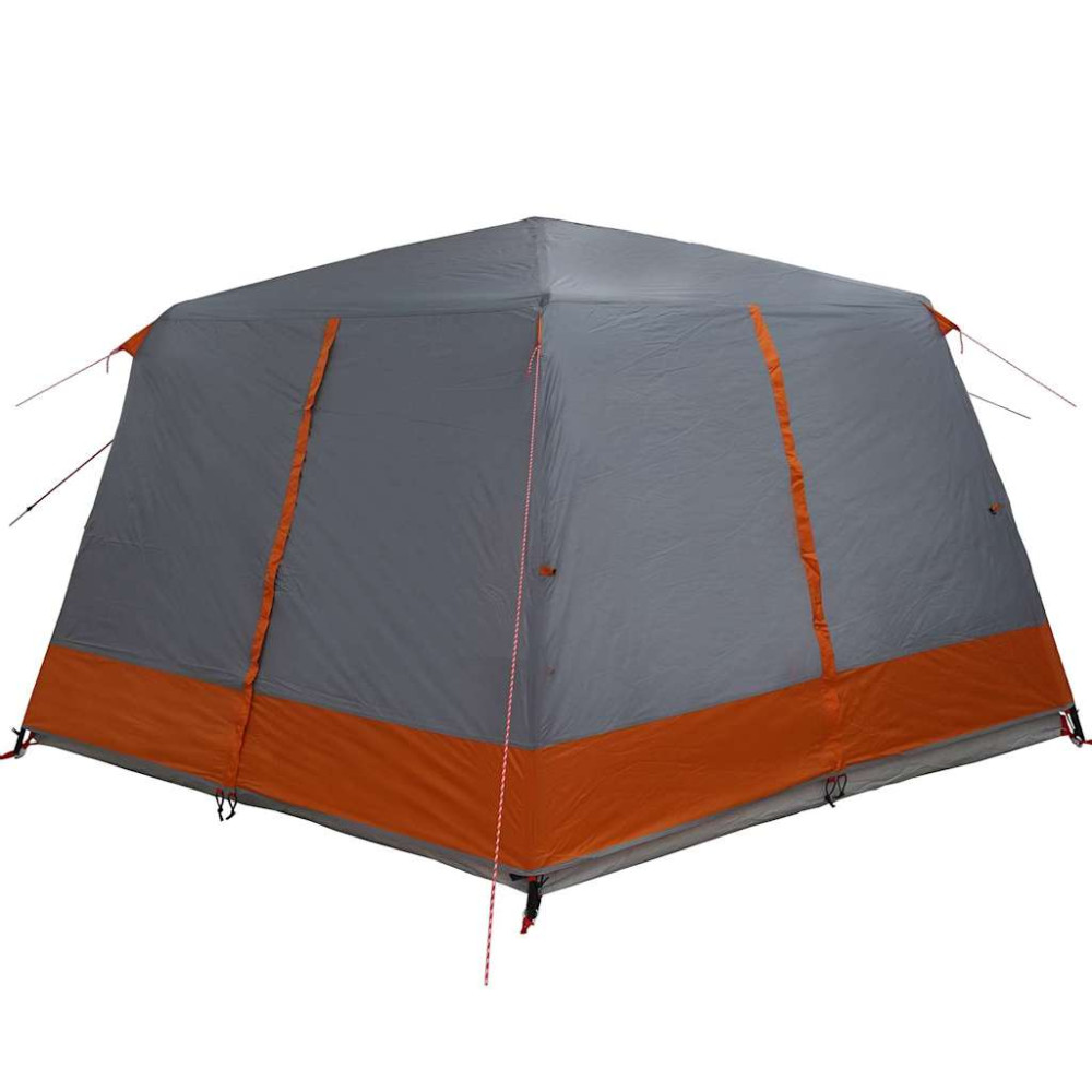 Produktbild för Cabin Tält 7-Personer med tak Grå och orange 400 x 350 x 212 cm