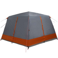 Produktbild för Cabin Tält 7-Personer med tak Grå och orange 400 x 350 x 212 cm