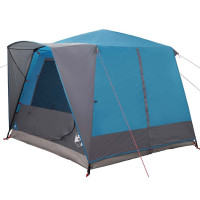 Produktbild för Kabeltält 5-personer med tak Blå och grå 333 x 317 x 194 cm