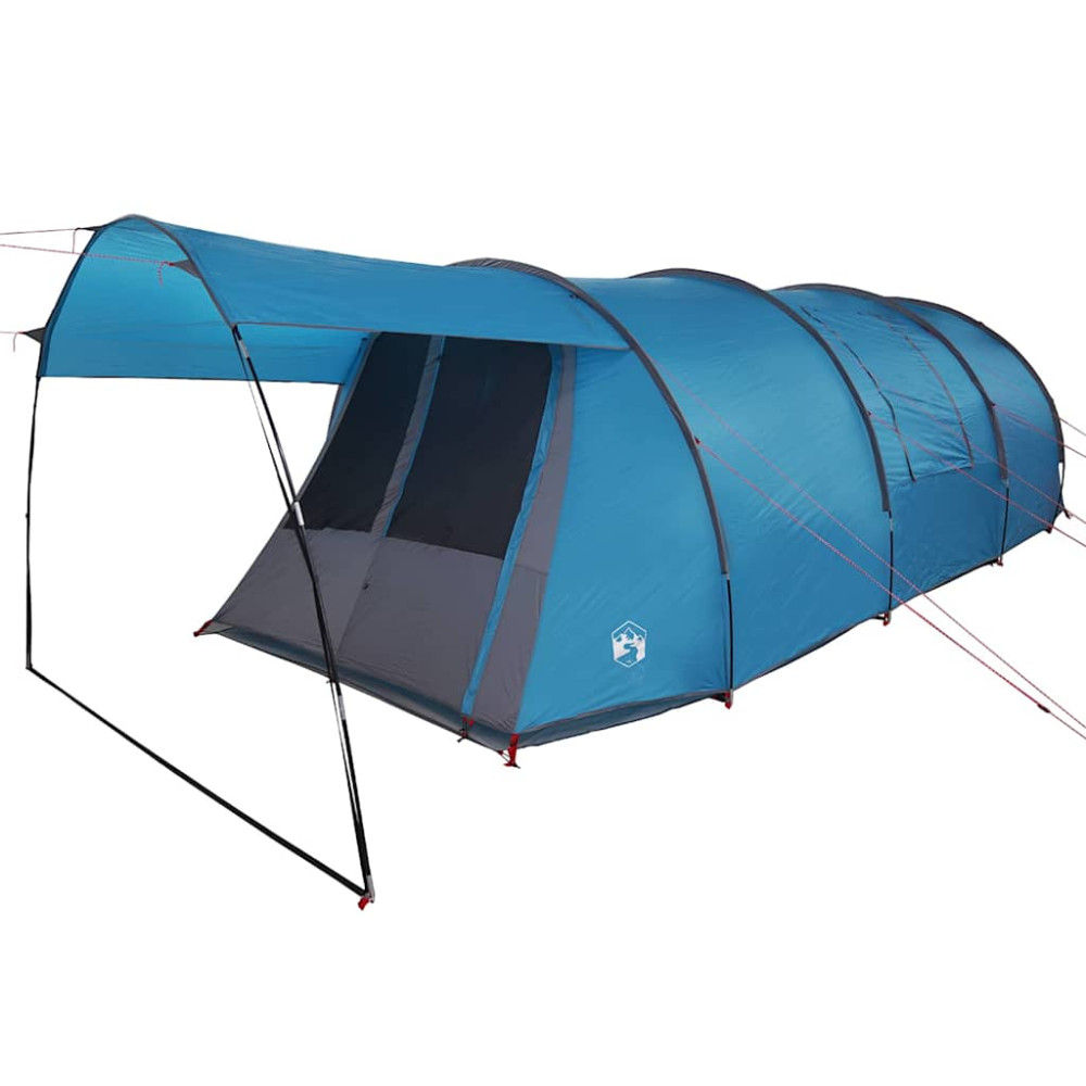 Produktbild för Tunnel Tält 4-Personer med tak Blå och grå 740 x 370 x 220 cm