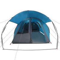 Produktbild för Tunnel Tält 4-Personer med tak Blå och grå 740 x 370 x 220 cm