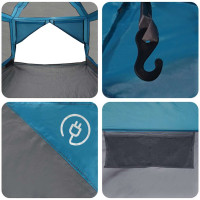 Produktbild för Inre Tält 7-Person 7 person 300 x 300 x 250 cm Blå och grå