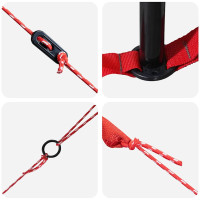 Produktbild för Tält Teepee för 10 personer Grå och orange 567 x 470 x 242 cm