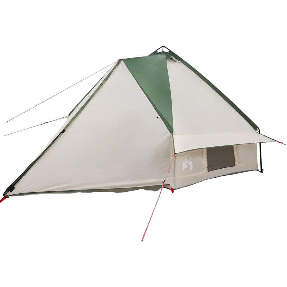 Produktbild för Tält Teepee för 8 personer Grön och Vit 490 x 410 x 210 cm