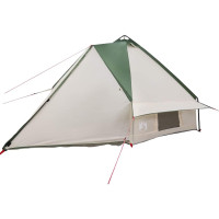 Produktbild för Tält Teepee för 8 personer Grön och Vit 490 x 410 x 210 cm