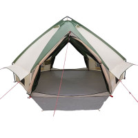 Produktbild för Tält Teepee för 8 personer Grön och Vit 490 x 410 x 210 cm