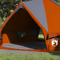 Produktbild för Tält Teepee för 8 personer Grå och orange 490 x 410 x 210 cm